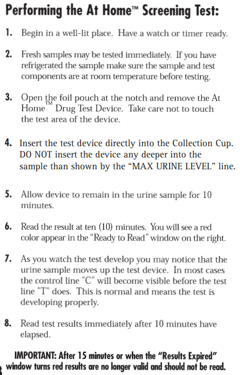 THC Marijuana Single Panel At Home Dip Card Mail-In Test Laboratory Confirmation Included 1 Panel,Dip Cards Phamatech